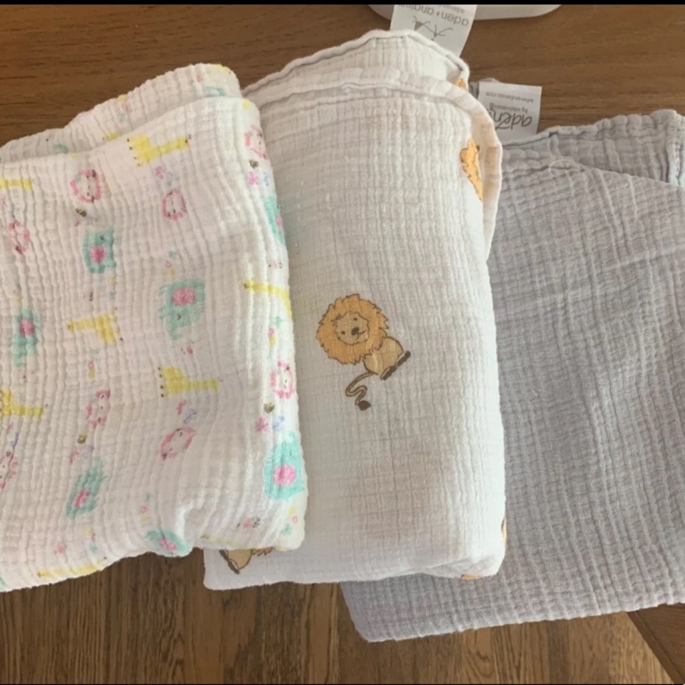 Aiden + anais muslin blankets